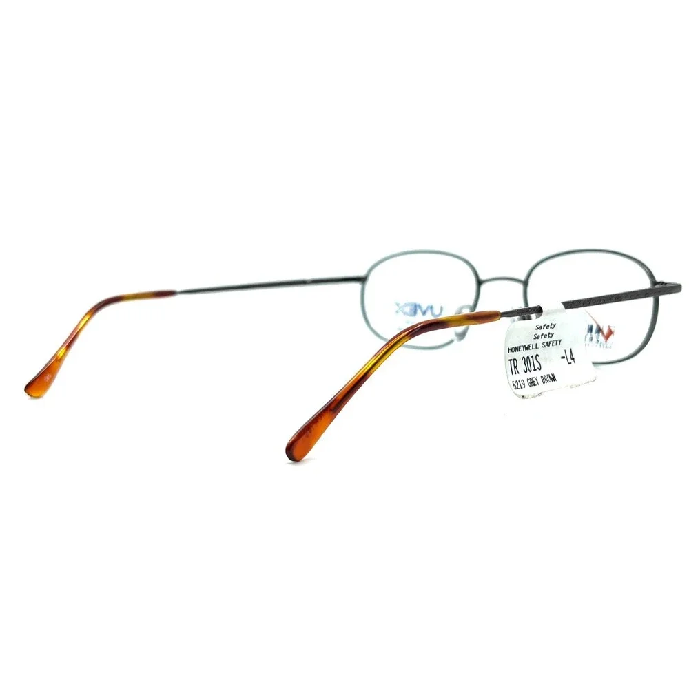 Uvex by Honeywell TR301S Gray Brown Round Oval eyeglasses Frames 52[]19 140 mm